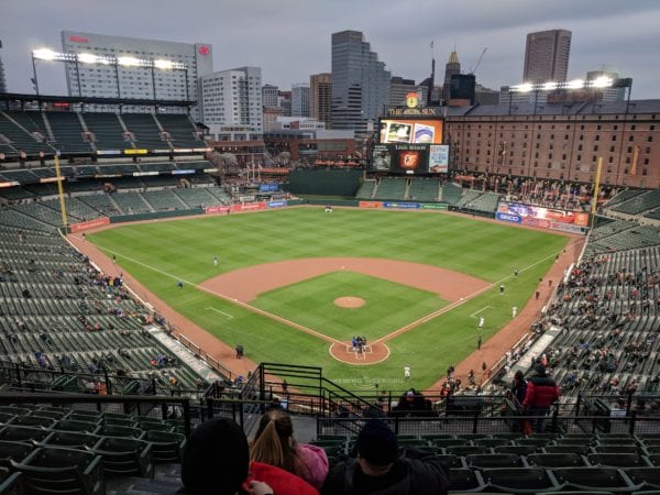 Some observations after last night's poorly attended Orioles game