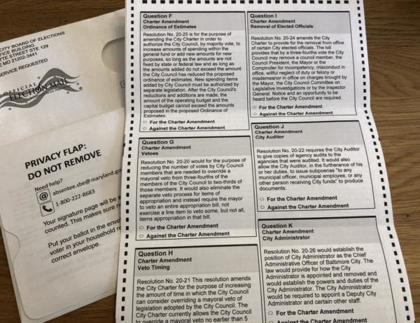 Baltimore Fishbowl | Your Guide To Baltimore’s Ballot Questions