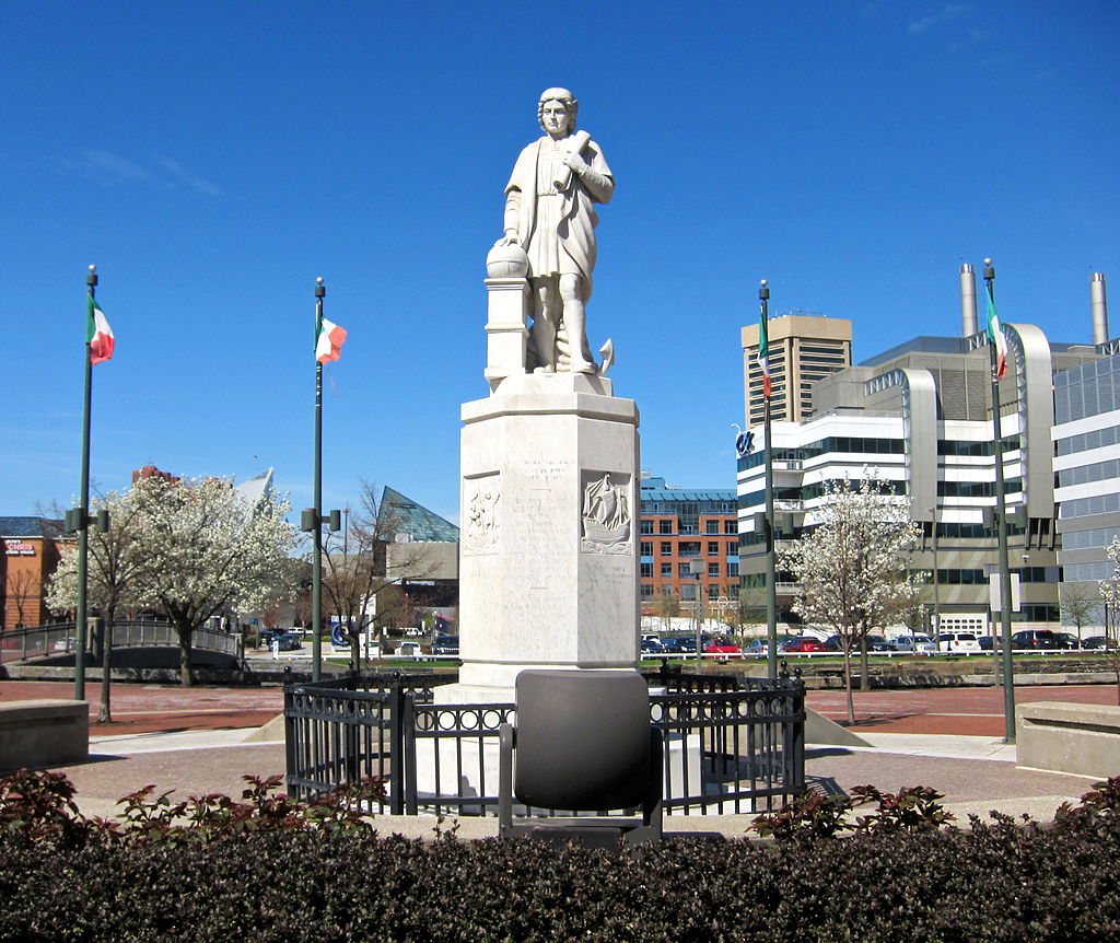 Replica of Baltimore’s Christopher Columbus statue placed near White House in Washington, D. C.