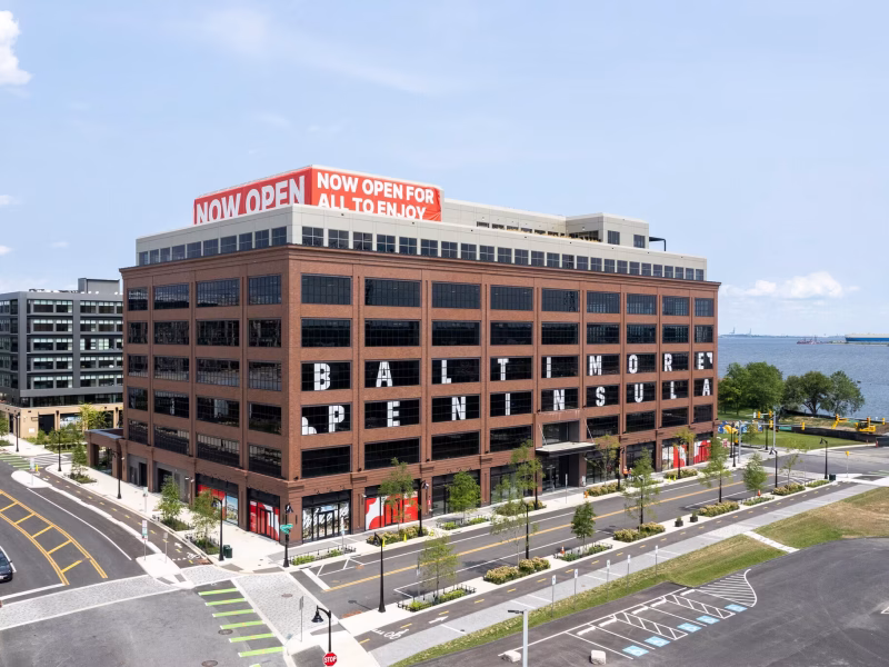 The 2455 House Street building at Baltimore Peninsula. Photo courtesy Baltimore Peninsula.